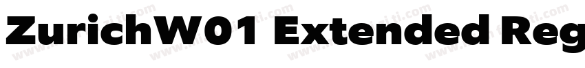ZurichW01 Extended Regular字体转换